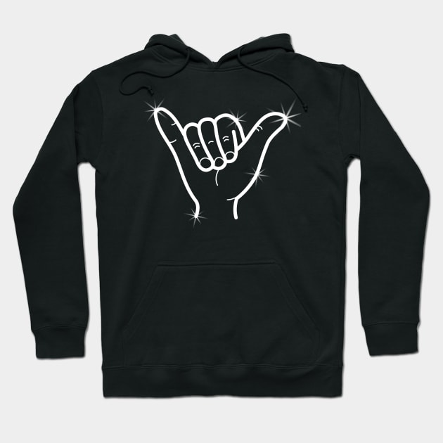 Surfer Hand Sign Hawaii Surfing Hoodie by samshirts